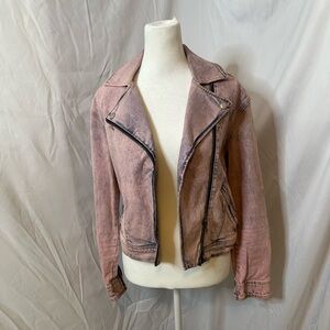 Rebecca Taylor Faded Pink Jean Jacket